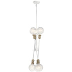 KICHLER 43095WH Armstrong 6 Light Chandelier White