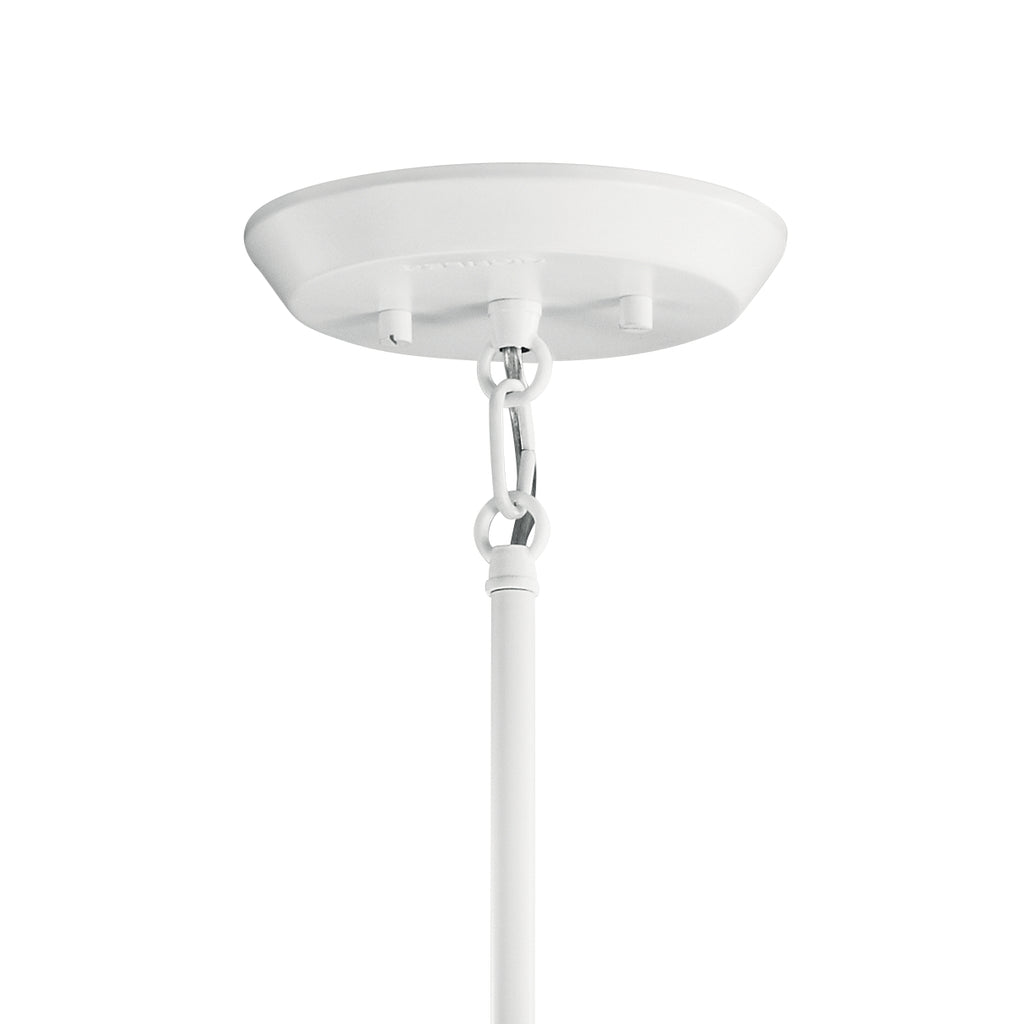KICHLER 43095WH Armstrong 6 Light Chandelier White