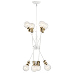 KICHLER 43118WH Armstrong 26" 8 Light Chandelier White