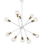 KICHLER 43119WH Armstrong 10 Light Chandelier White