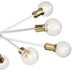 KICHLER 43119WH Armstrong 10 Light Chandelier White