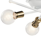 KICHLER 43196WH Armstrong 3 Light Flush Mount Matte White