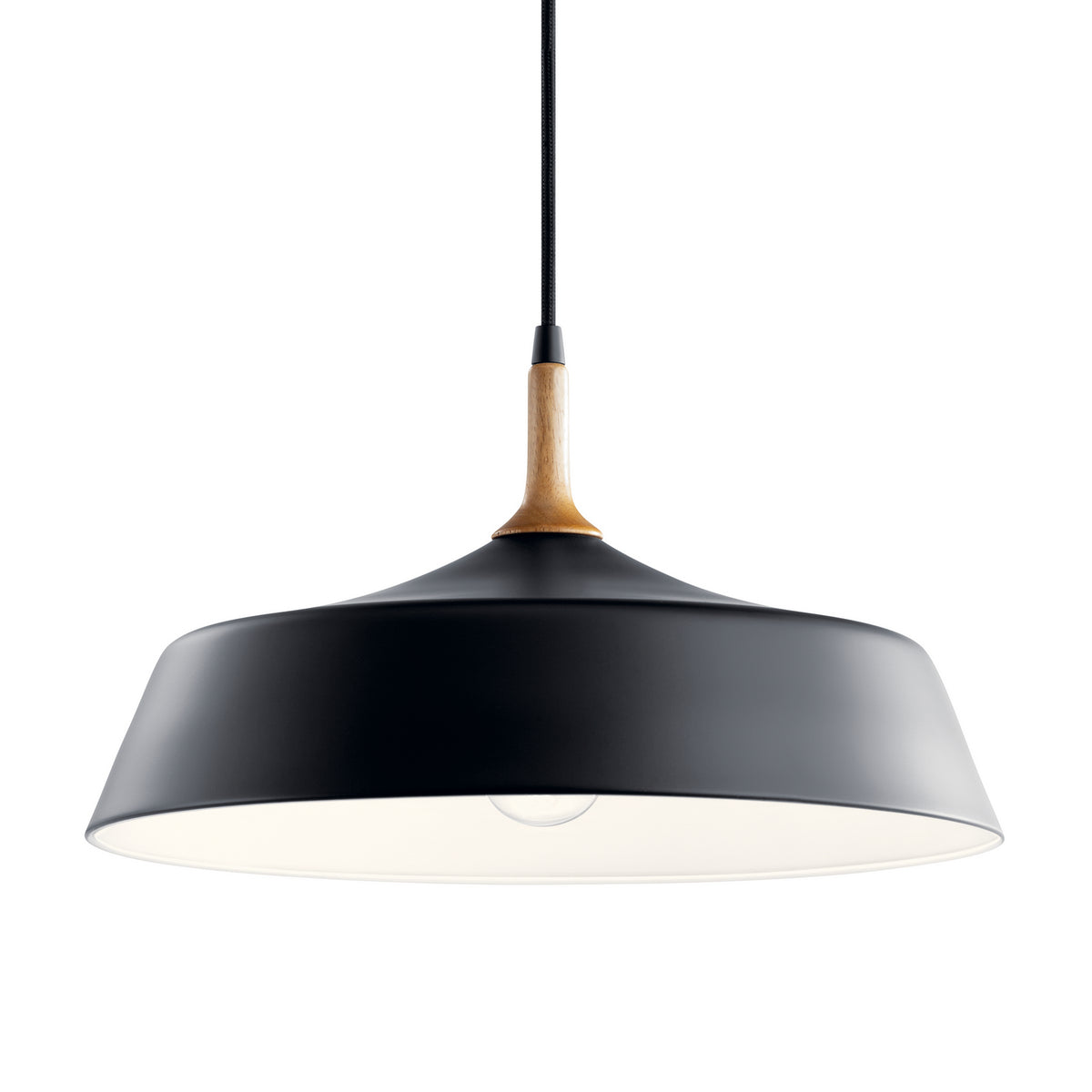KICHLER 43683BK Danika 1 Light Pendant Black
