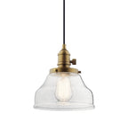 KICHLER 43850NBR Avery 1 Light Bell Mini Pendant Natural Brass