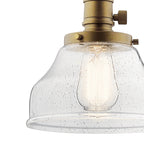 KICHLER 43850NBR Avery 1 Light Bell Mini Pendant Natural Brass