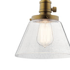 KICHLER 43851NBR Avery 1 Light Cone Mini Pendant Natural Brass