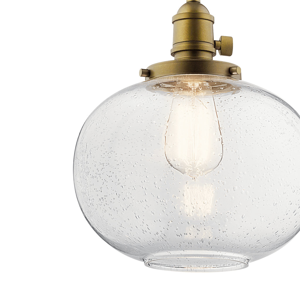 KICHLER 43852NBR Avery 9.75" 1 Light Mini Pendant Natural Brass