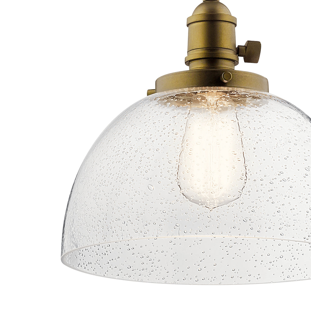 KICHLER 43853NBR Avery 10" 1 Light Goblet Mini Pendant Natural Brass