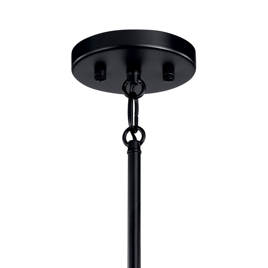 KICHLER 43859BK Erzo 6 Light Chandelier Black