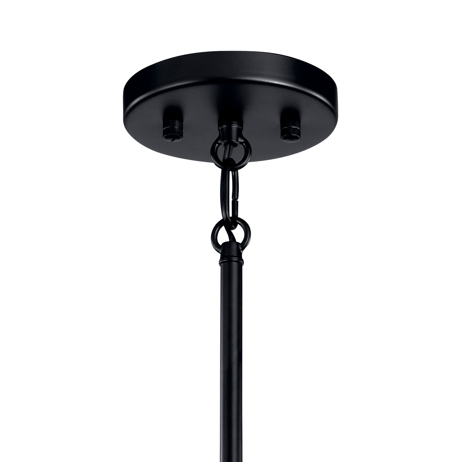 KICHLER 43859BK Erzo 6 Light Chandelier Black