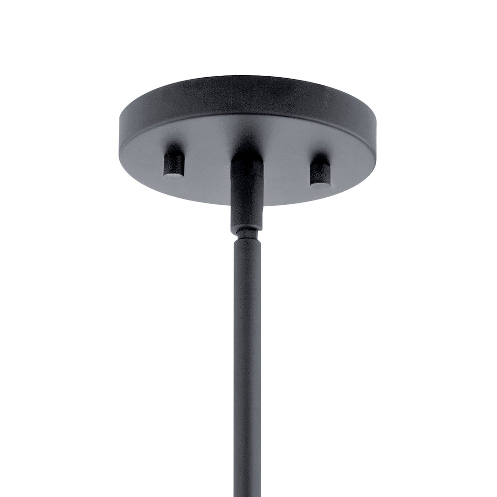 KICHLER 43996BK Crosby 1 Light Mini Pendant Black