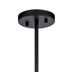 KICHLER 43997BK Crosby 3 Light Convertible Chandelier Black