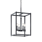 KICHLER 43998BK Crosby 4 Light Foyer Pendant Black