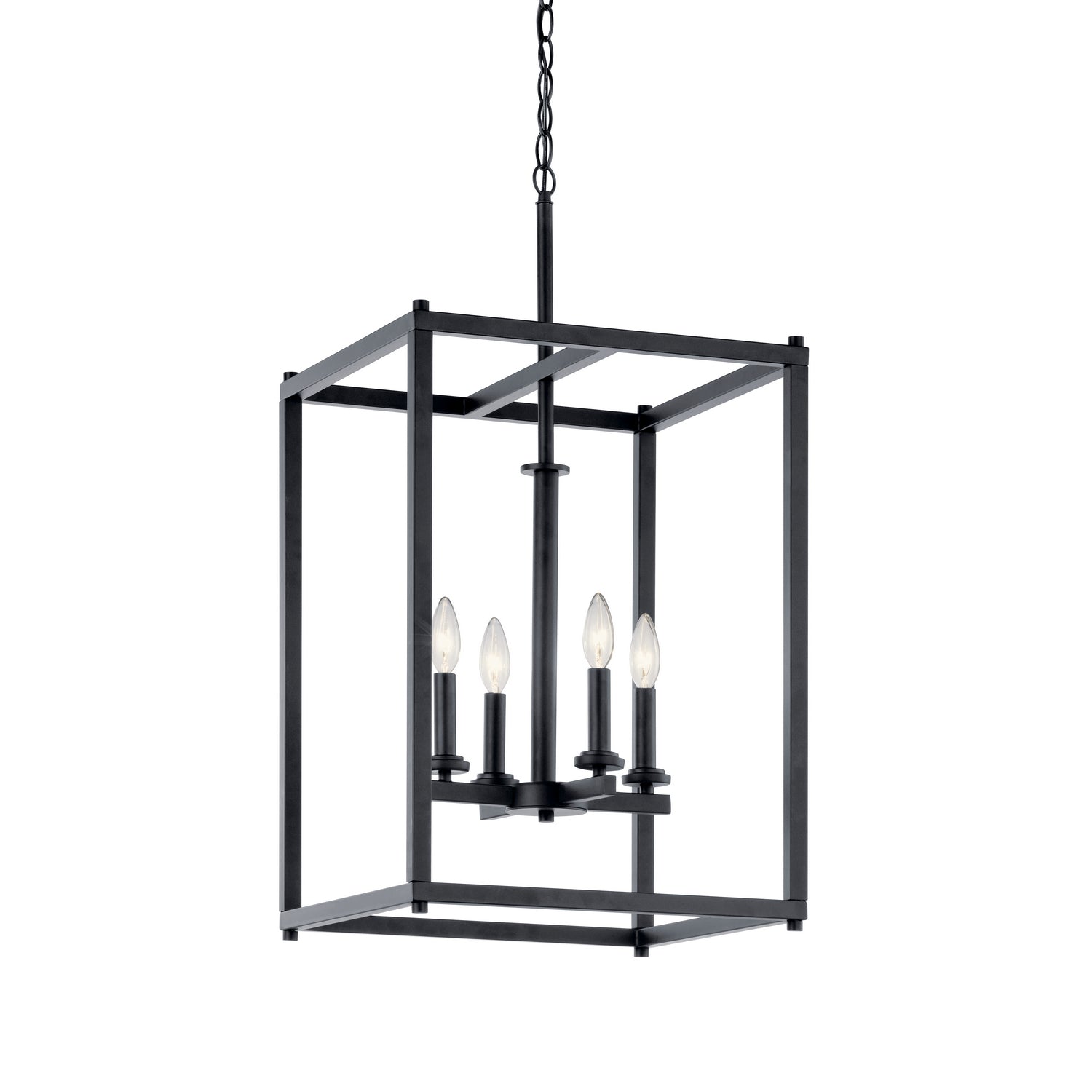 KICHLER 43998BK Crosby 4 Light Foyer Pendant Black