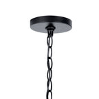 KICHLER 43998BK Crosby 4 Light Foyer Pendant Black