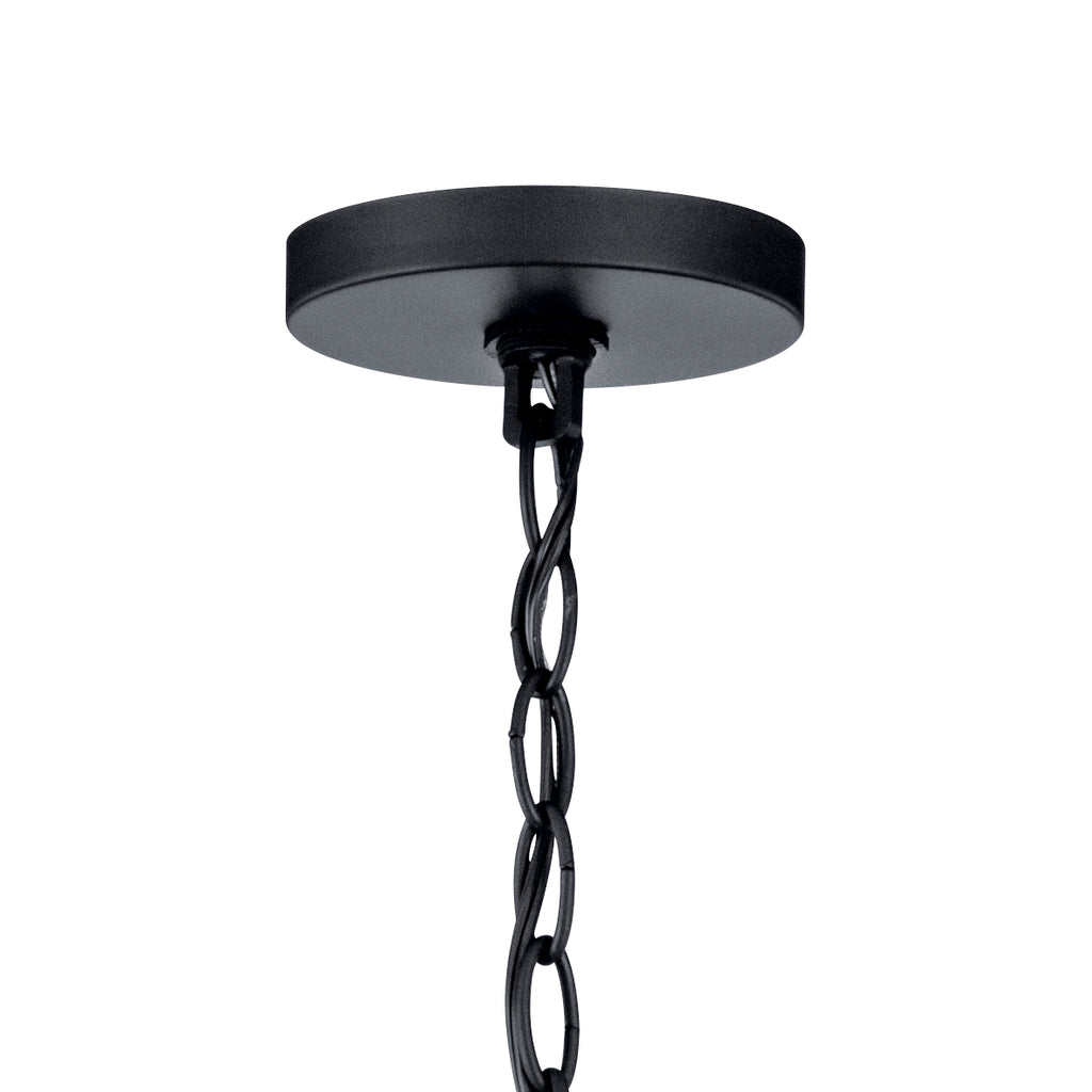 KICHLER 43999BK Crosby 5 Light Chandelier Black