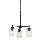 KICHLER 44029BK Winslow 3 Light Mini Chandelier Black
