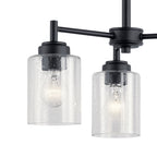 KICHLER 44029BK Winslow 3 Light Mini Chandelier Black