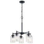 KICHLER 44030BK Winslow 5 Light Chandelier Black