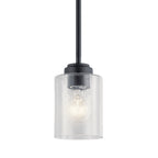 KICHLER 44032BK Winslow 1 Light Mini Pendant Black