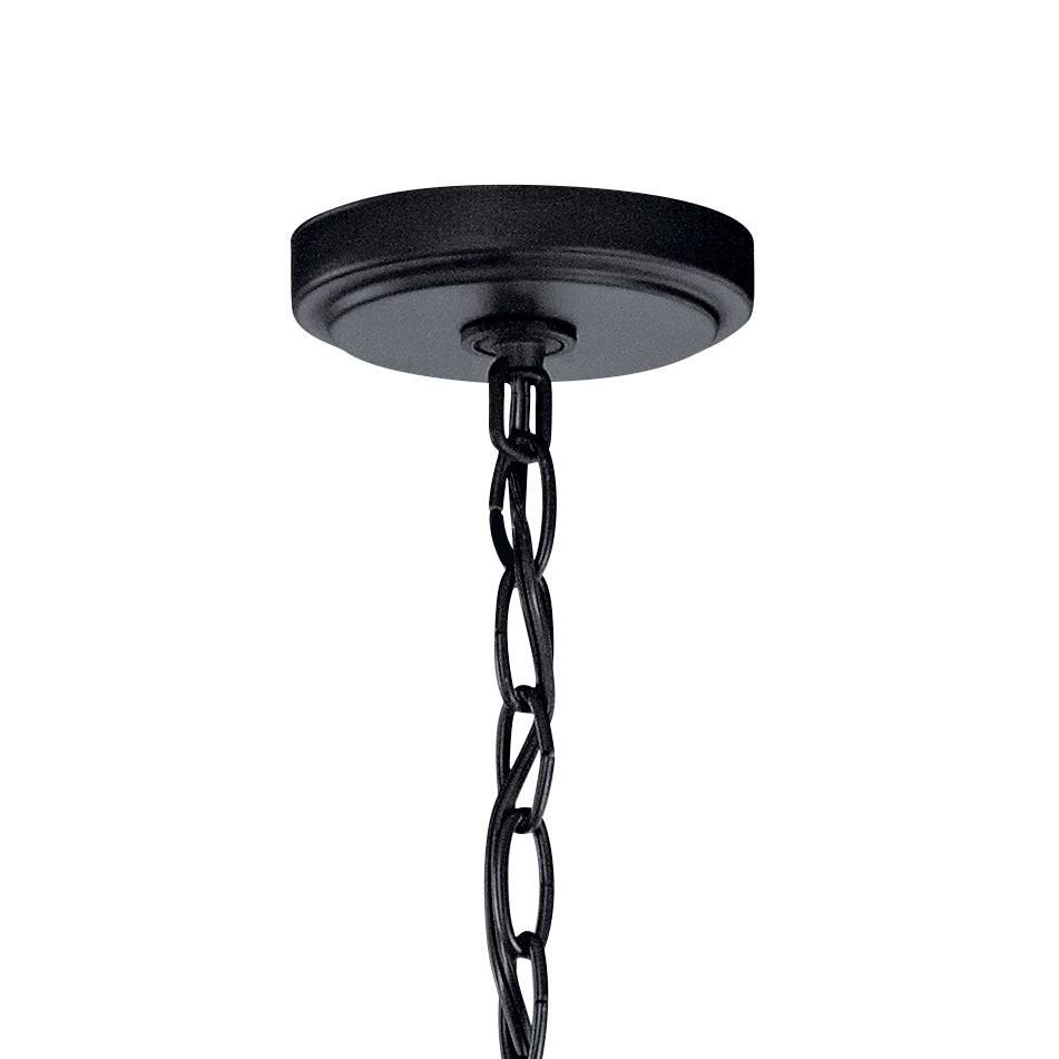 KICHLER 44034BK Winslow 3 Light Chandelier Black