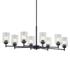 KICHLER 44035BK Winslow 8 Light Chandelier Black