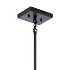 KICHLER 44046AUB Marimount 14" 4 Light Convertible Chandelier/Semi Flush With Clear Glass In Auburn Stained