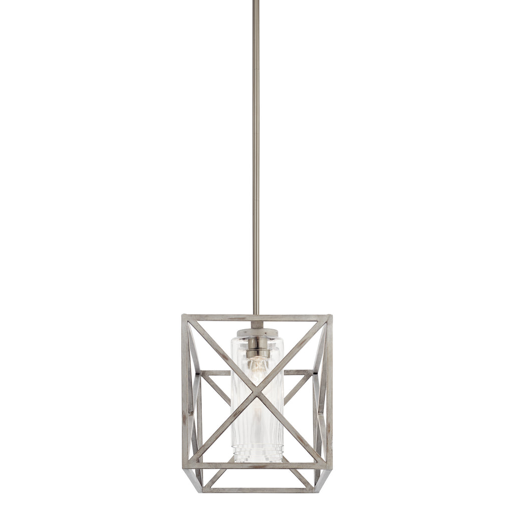 KICHLER 44081DAW Moorgate 5 Light Linear Chandelier Distressed Antique White