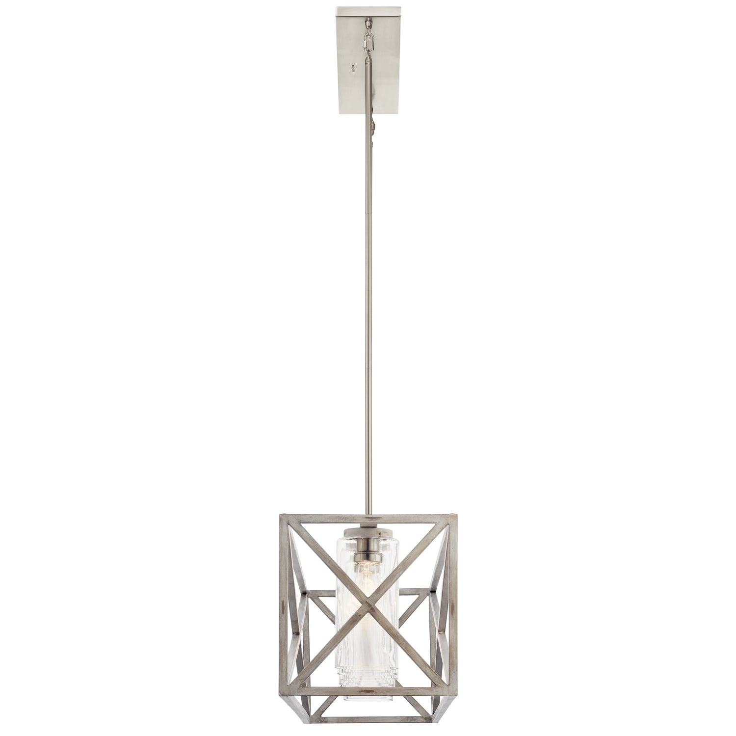 KICHLER 44082DAW Moorgate 7 Light Linear Chandelier Distressed Antique White