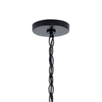 KICHLER 44377BKCS Valserrano 5 Light Chandelier Seeded Glass Black
