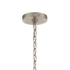 KICHLER 44377NICS Valserrano 5 Light Chandelier Seeded Glass Brushed Nickel