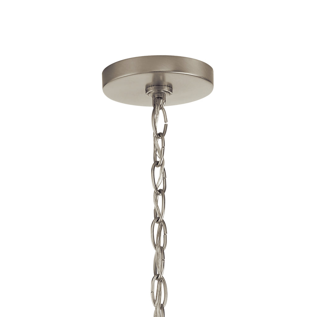KICHLER 44378NICS Valserrano 9 Light Chandelier Brushed Nickel
