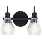 KICHLER 45391BK Greenbrier 2 Light Vanity Light Black