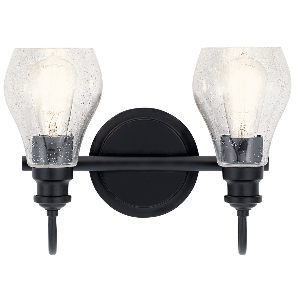 KICHLER 45391BK Greenbrier 2 Light Vanity Light Black