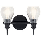 KICHLER 45391BK Greenbrier 2 Light Vanity Light Black