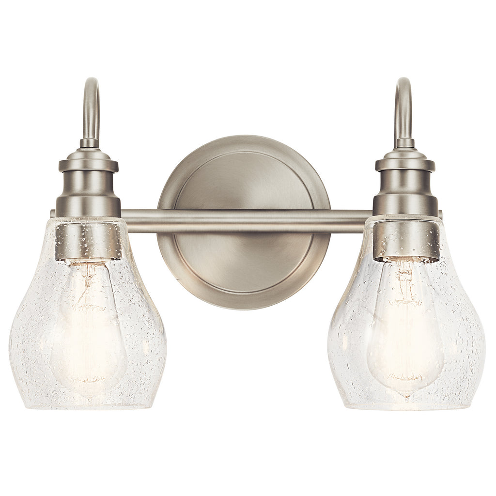 KICHLER 45391NI Greenbrier 2 Light Vanity Light Nickel