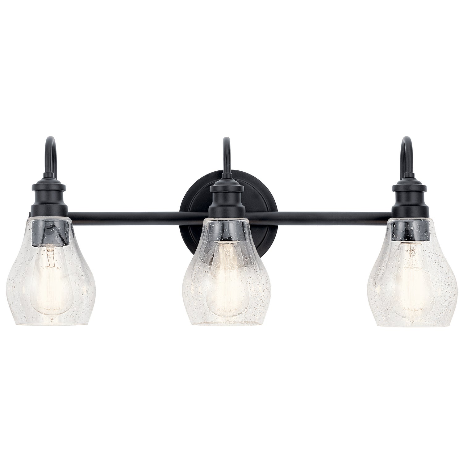 KICHLER 45392BK Greenbrier 3 Light Vanity Light Black