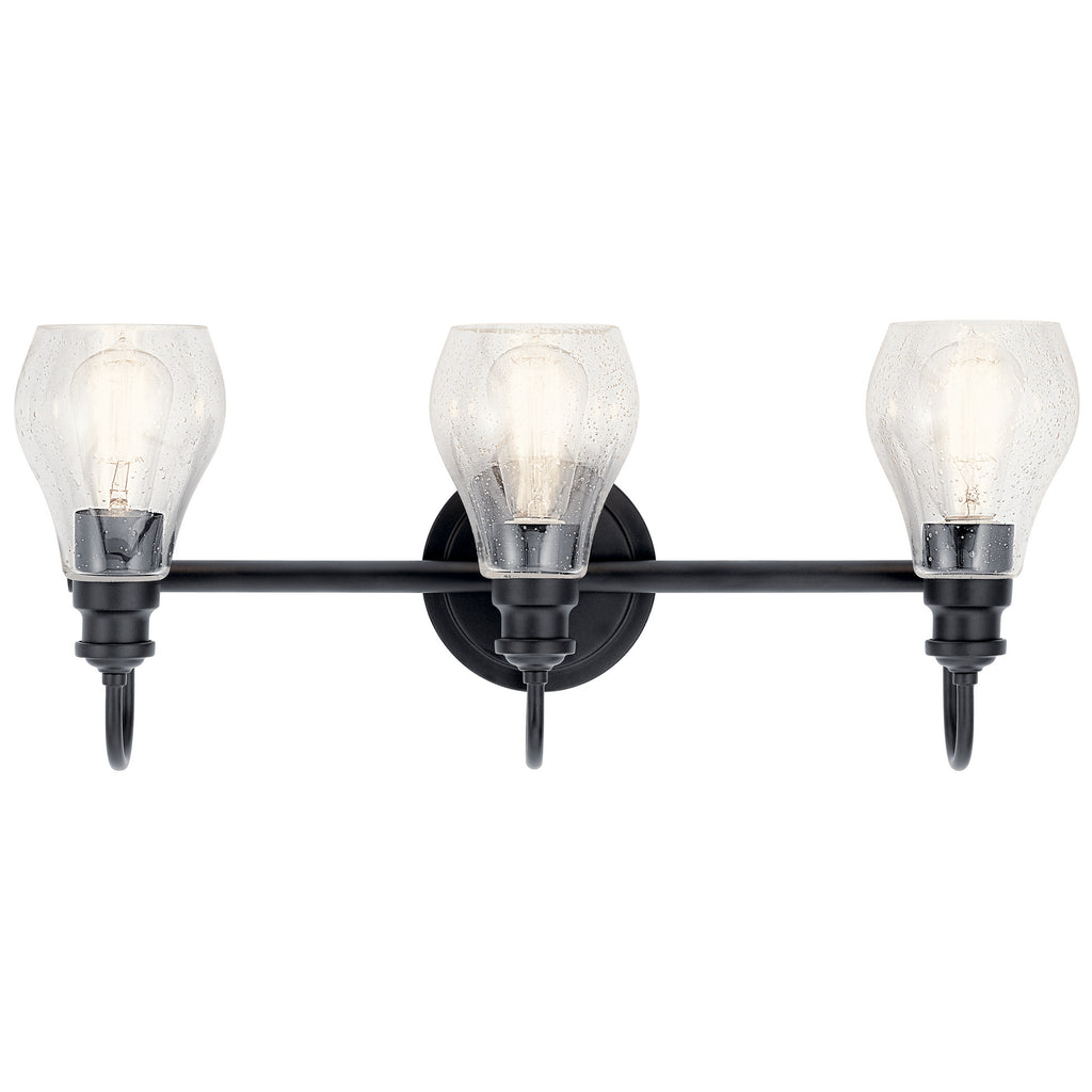 KICHLER 45392BK Greenbrier 3 Light Vanity Light Black