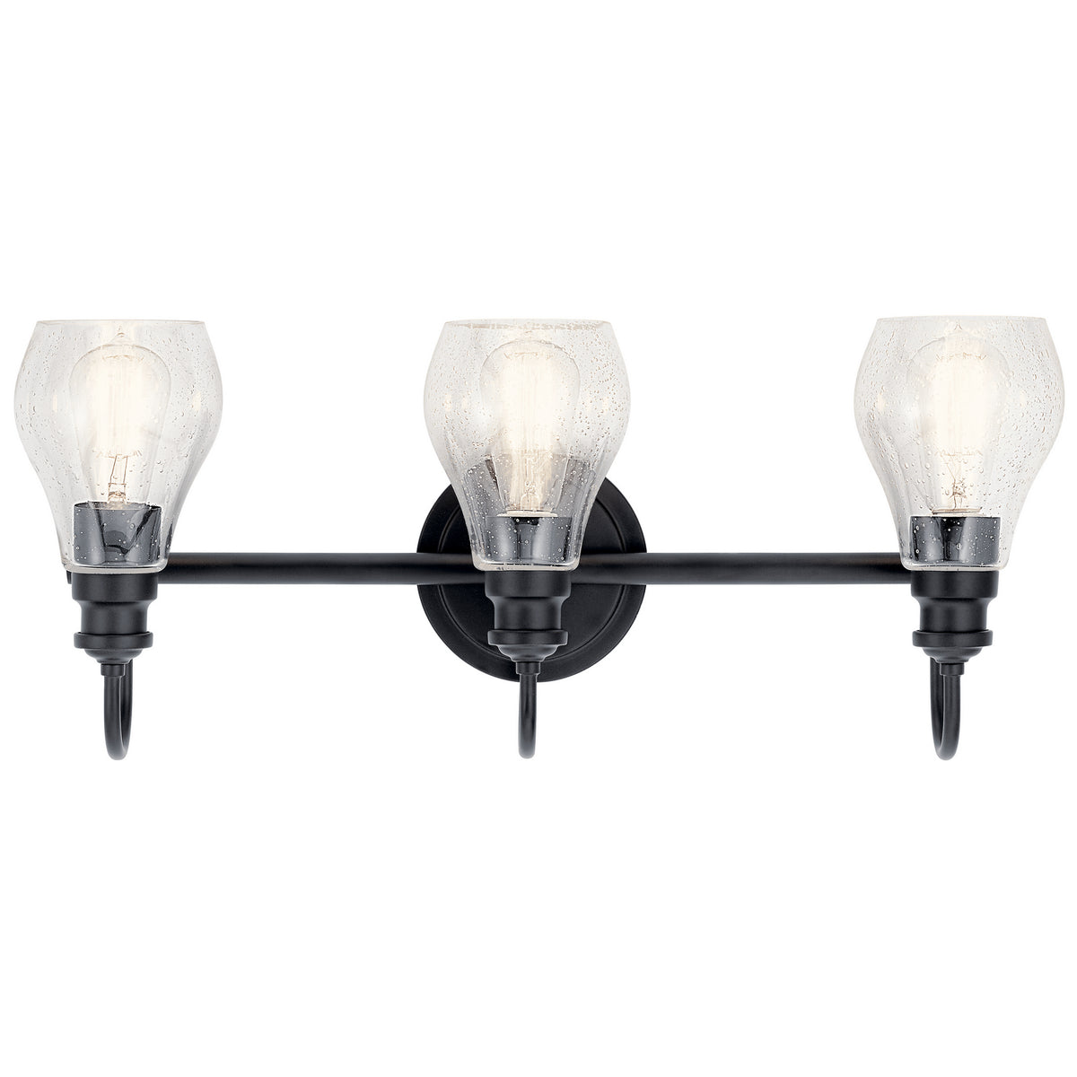 KICHLER 45392BK Greenbrier 3 Light Vanity Light Black