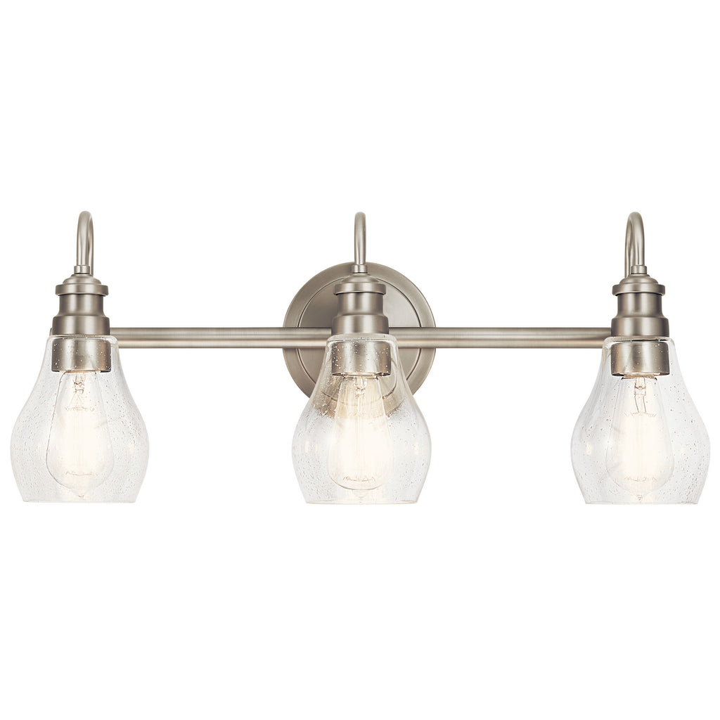 KICHLER 45392NI Greenbrier 3 Light Vanity Light Nickel