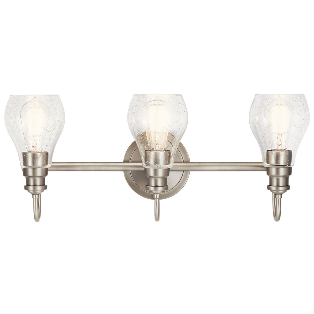 KICHLER 45392NI Greenbrier 3 Light Vanity Light Nickel