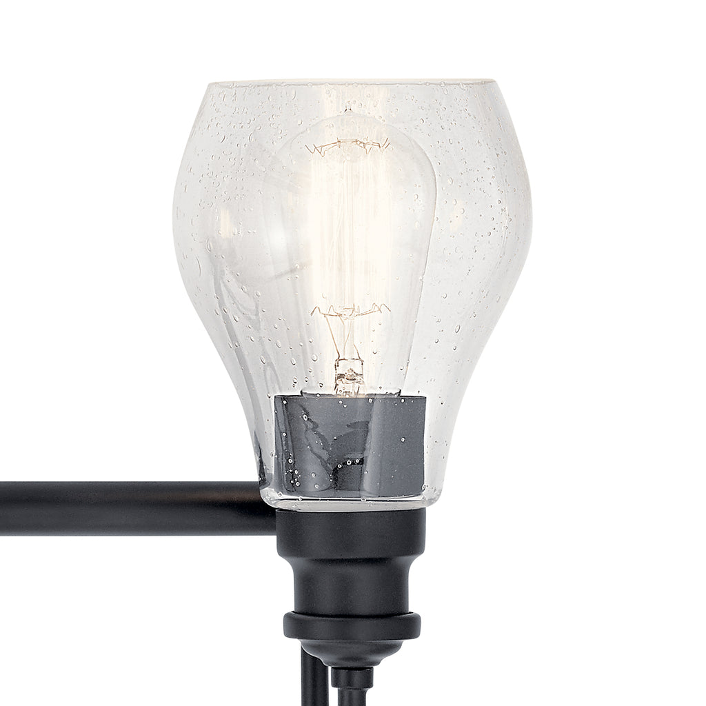 KICHLER 45393BK Greenbrier 4 Light Vanity Light Black