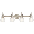 KICHLER 45393NI Greenbrier 4 Light Vanity Light Nickel