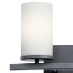 KICHLER 45496BK Crosby 2 Light Vanity Light Black