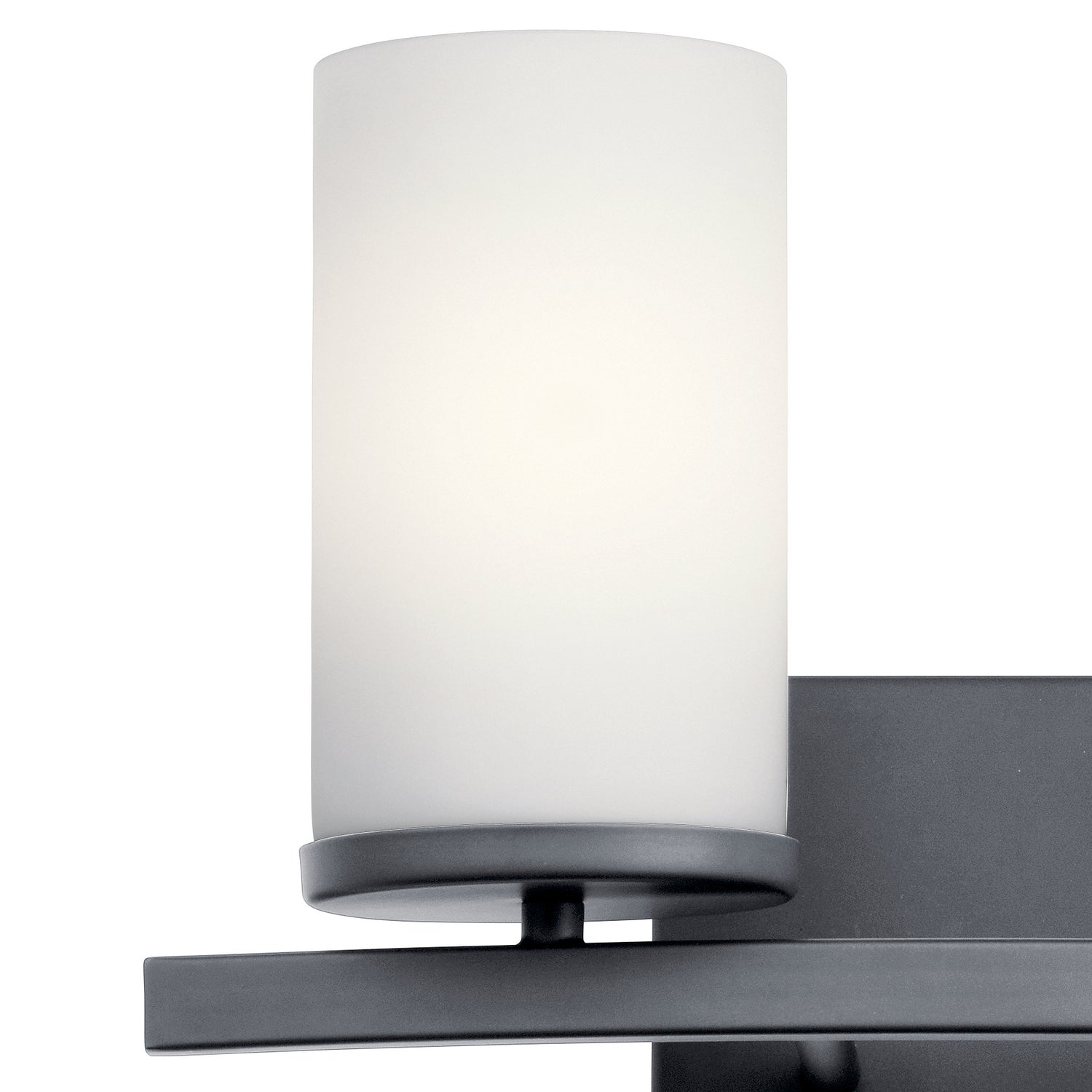 KICHLER 45496BK Crosby 2 Light Vanity Light Black