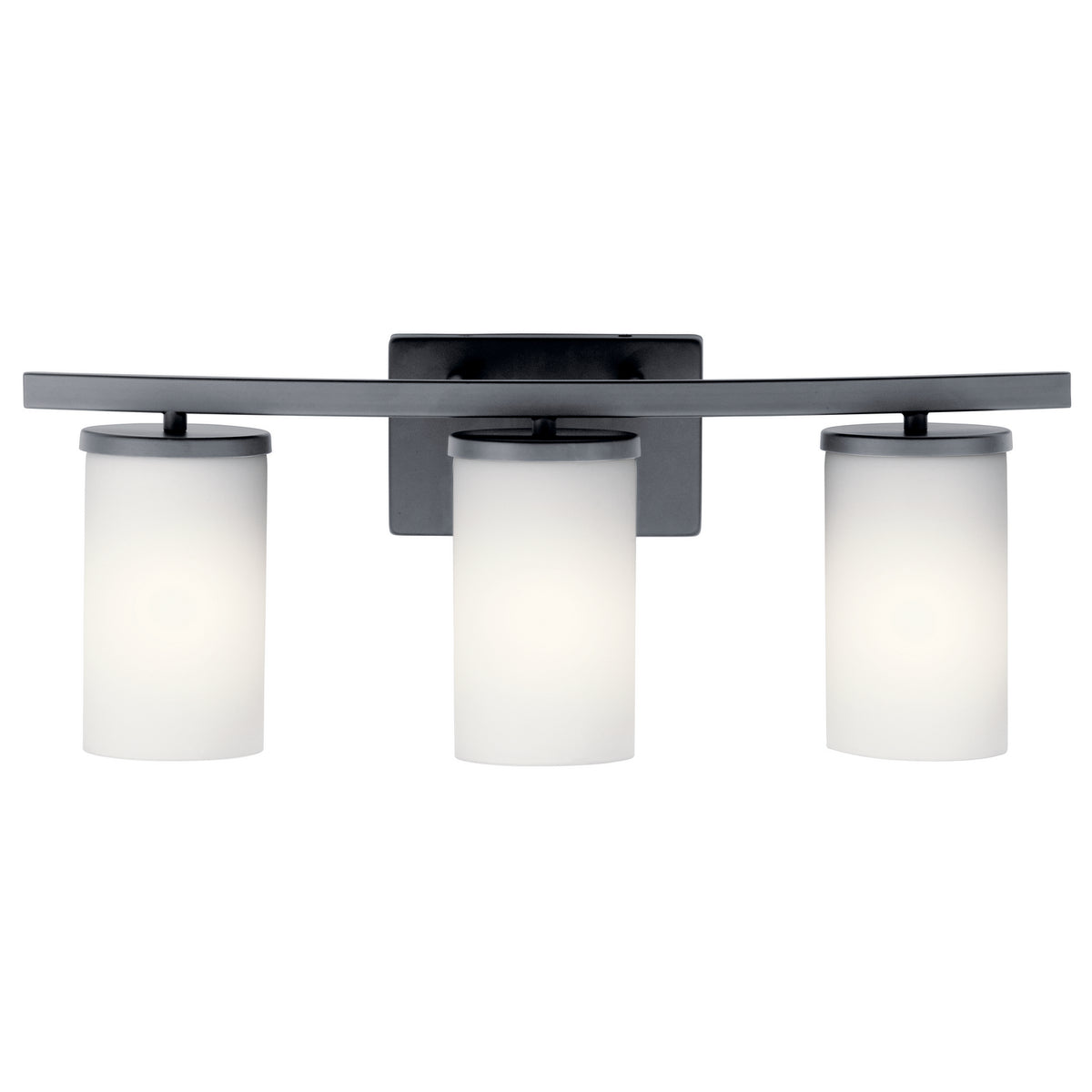 KICHLER 45497BK Crosby 3 Light Vanity Light Black