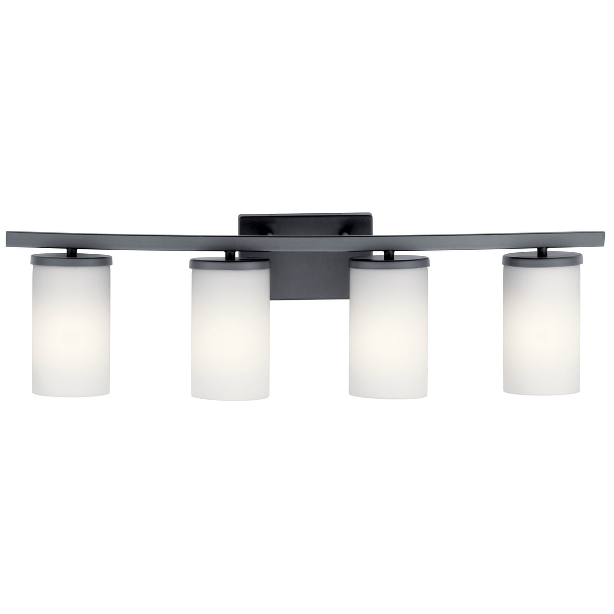 KICHLER 45498BK Crosby 4 Light Vanity Light Black