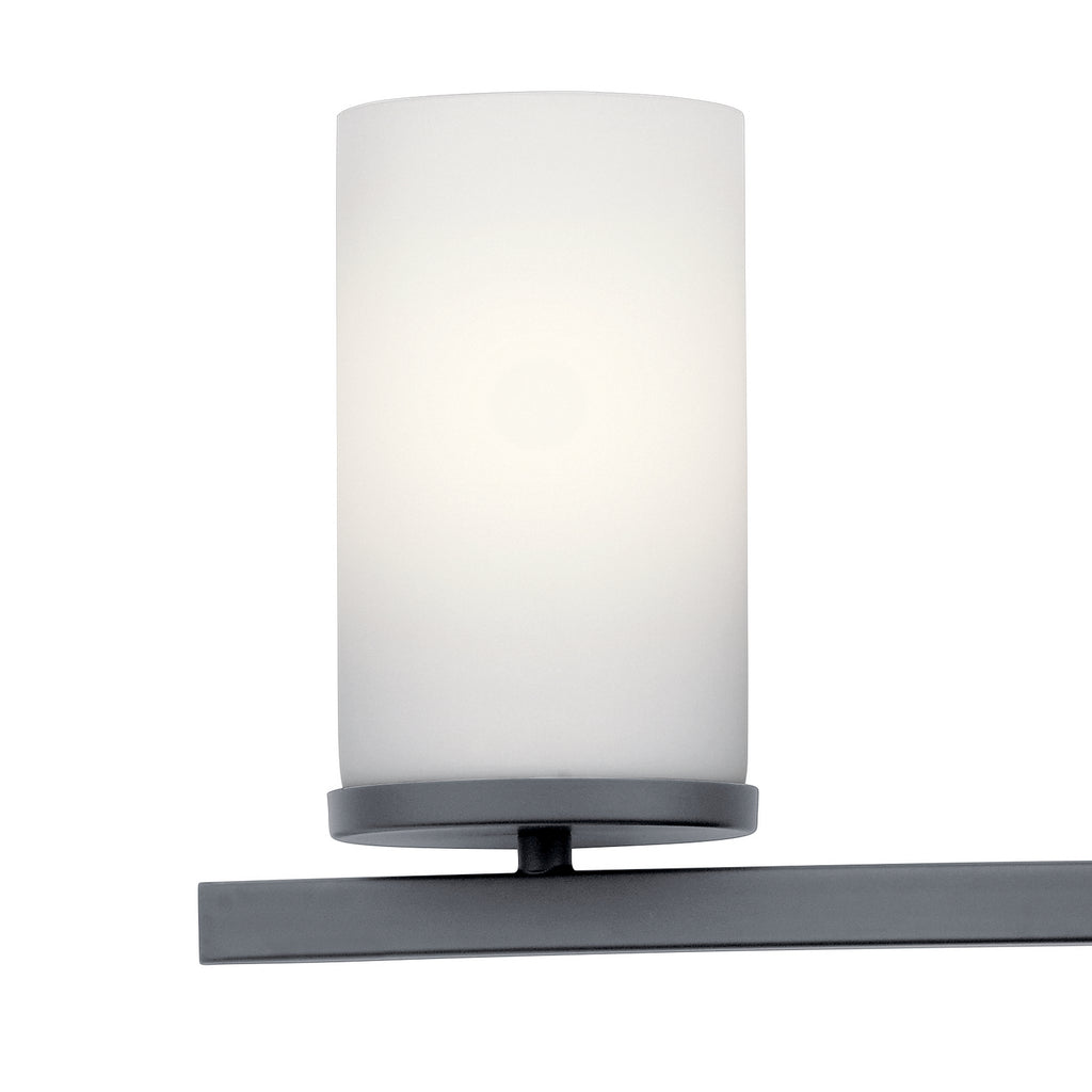 KICHLER 45498BK Crosby 4 Light Vanity Light Black