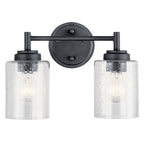 KICHLER 45885BK Winslow 2 Light Vanity Light Black
