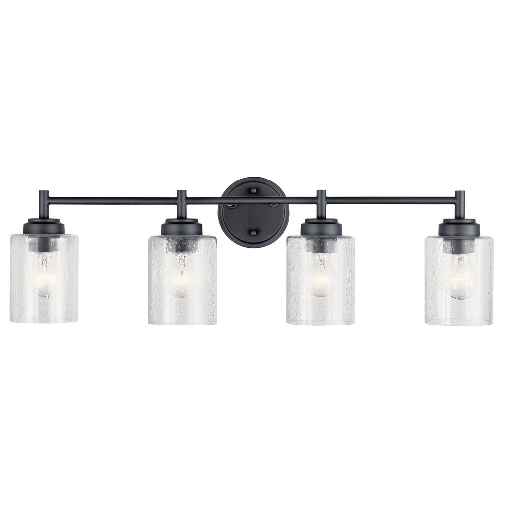 KICHLER 45887BK Winslow 4 Light Vanity Light Black
